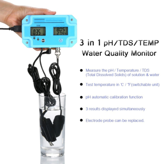 Kombinovaný digitální monitor pH/TDS teplota