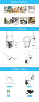 Venkovní IP kamera Sricam SP028 1080P WIFI PTZ