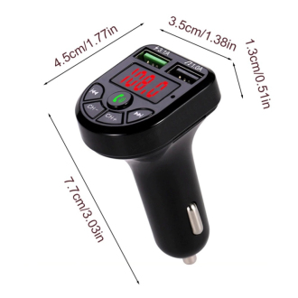 Transmitter do auta HandsFree Bluetooth USB nabíječka 3.1A