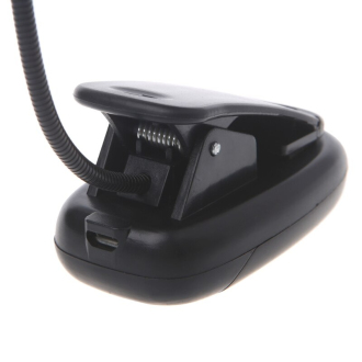 Led lampička s klipsnou a ohebným krkem 7x LED