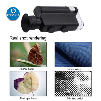 Kapesní mikroskop s UV LED zoom 240X
