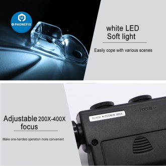 Kapesní mikroskop s UV LED zoom 240X