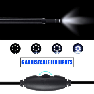Multifunkční USB endoskop otoskop na čištění uší s LED