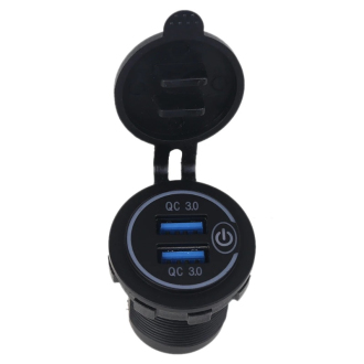 Duální vysokorychlostní USB nabíječka do panelu dotykový vypínač
