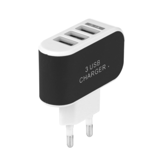 USB nabíječka do sítě 3x USB 3,1A
