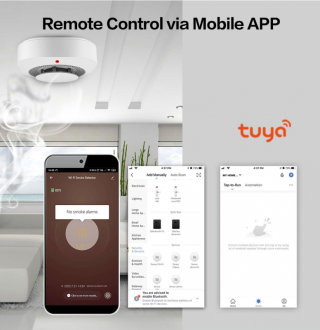 Tuya Wifi Kouřový senzor a požární hlásič detektor kouře