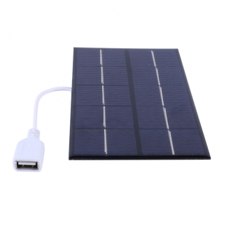 Univerzální solární nabíječka panel 5W 5V USB