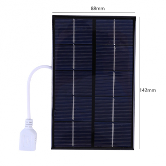 Univerzální solární nabíječka panel 5W 5V USB