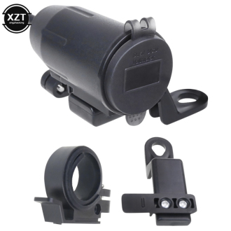 USB nabíječka QC 3.0 na motorku k připevnění na řidítka + voltmetr