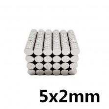 10 kusů Neodymový magnet 5 x 2 mm