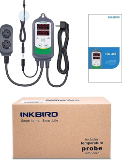 Digitální termostat Inkbird ITC-308S s vodotěsnou sondou
