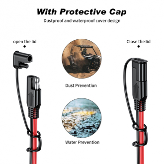 Prodlužovací kabel s konektory SAE 4m + konektor
