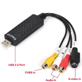 USB video grabber pro záznam videa z VHS do PC