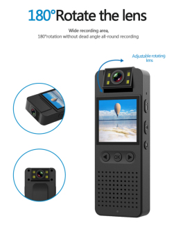 Policejní mini tělová kamera CS06 WiFi s LCD