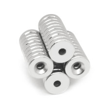 10 kusů neodymový magnet mezikruží 18 x 3 mm s dírou 3 mm
