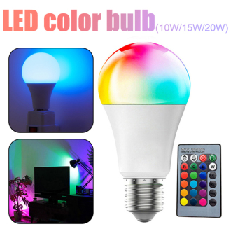20W E27 RGB LED žárovka dálkové ovládání