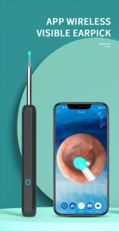 Otoskop endoskop pro kontrolu a čištění ucha WiFi HD 4 nástavce