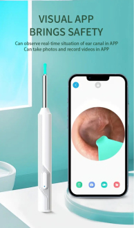 Otoskop endoskop pro kontrolu a čištění ucha WiFi HD 6 nástavců