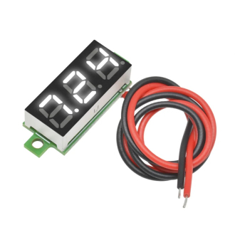 Miniaturní digitální voltmetr LED 4,7V-32V