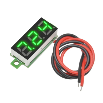 Miniaturní digitální voltmetr LED 4,7V-32V