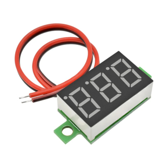 Miniaturní digitální voltmetr LED 4,7V-32V