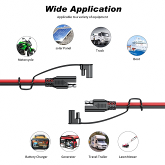 Prodlužovací kabel s konektory SAE 8m + konektor