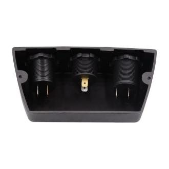 Panel 3 otvory, duální USB nabíječka, 12V DC Voltmetr, CL zásuvka