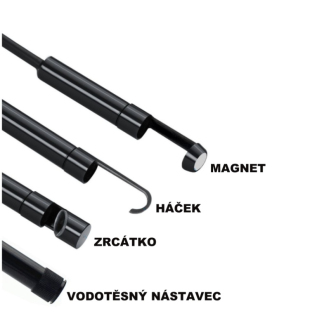 Endoskopická kamera WiFi HD 8x LED 5m hard YPC-110