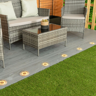 Venkovní solární LED osvětlení 20 LED teplá bílá