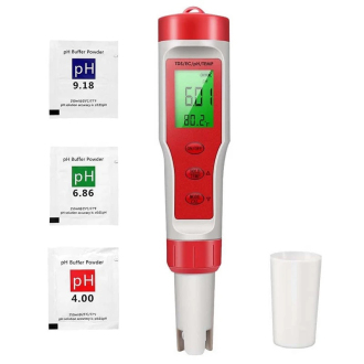 4-In-1 Digitální měřák PH/TDS/EC s měřením teploty