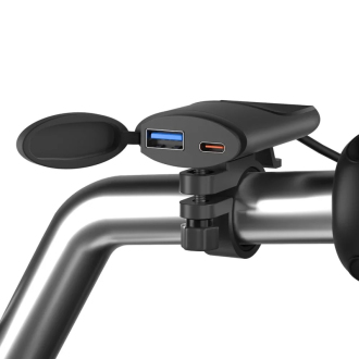 Rychlá duální vodě odolná nabíječka QC3.0 pro motocykl