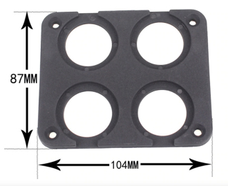 Montážní auto panel se čtyřmi otvory