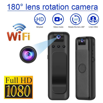 Wifi mini tělová kamera 1080P HD s nahráváním zvuku a videa