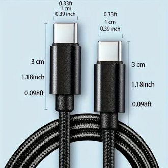 Rychlo-nabíjecí a datový kabel USB-C 60W nylon