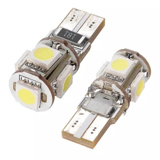 Led žárovka parkovací W5W T10 5x led s rezistorem