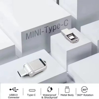 2v1 USB-C a USB Flash disk 256GB mini OTG