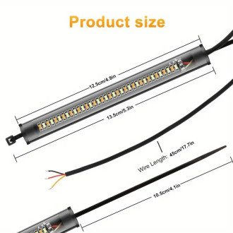 2x DRL LED denní svícení s blinkry na motorku