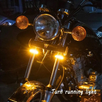 2x DRL LED denní svícení s blinkry na motorku