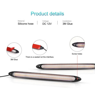 2ks LED flexibilní denní svícení s funkcí blinkru 34,5cm