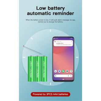 LCD Tuya WIFI senzor teploty a vlhkosti s externím čidlem do akvária