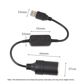 USB Port 5V na 12V konvertor do autozapalovače