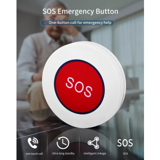 Bezdrátové SOS tlačítko pro seniory alarm Zigbee Tuya