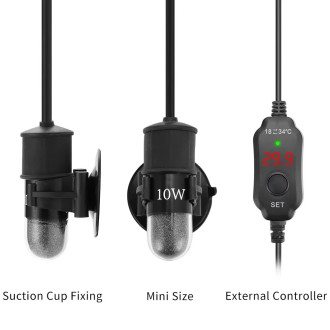 USB mini topení do akvária s nastavením teploty 18-34°C 10W