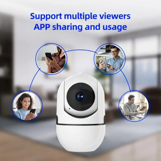 HD WiFi IP kamera otočná vestavěný mikrofon a reproduktor