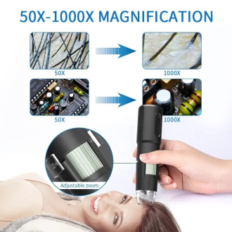 Bezdrátový digitální mikroskop WIFI USB 1000x