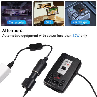 USB-C Port 5V na 9V 12V 15V 20V konvertor do autozapalovače