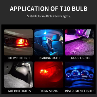 Auto LED COB žárovka T10 W5W náhrada za klasickou žárovku