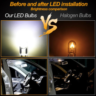 Auto LED COB žárovka T10 W5W náhrada za klasickou žárovku
