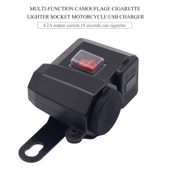 Multifunkční zásuvka 12V a USB nabíječka pro motorku
