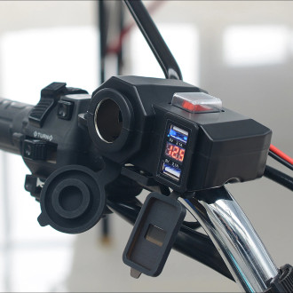 Multifunkční zásuvka 12V a USB nabíječka pro motorku
